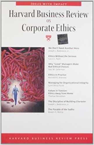 Harvard Business Review on Corporate Ethics