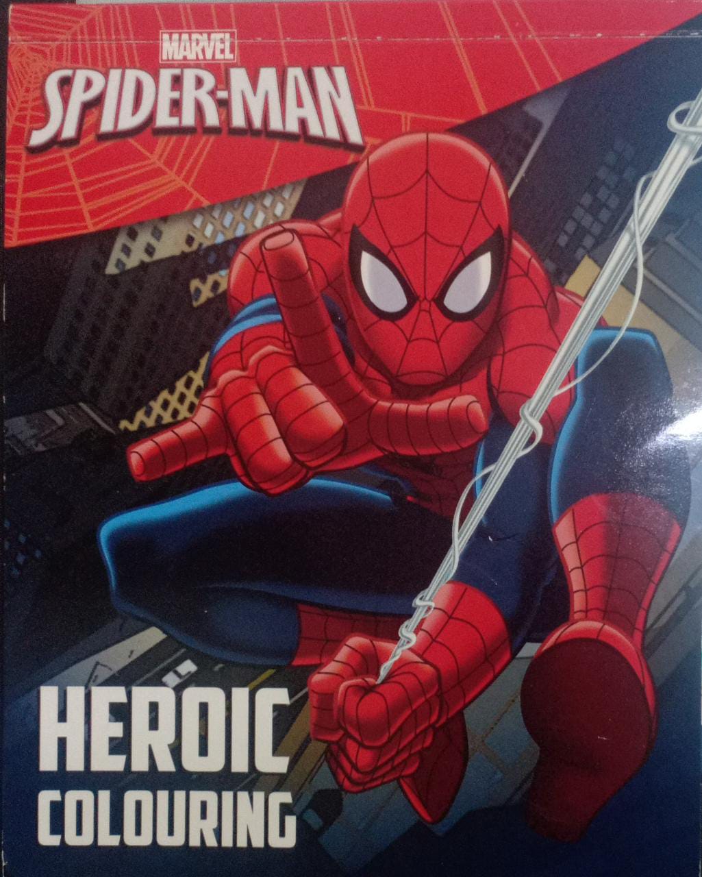 spider-man heroic colouring book