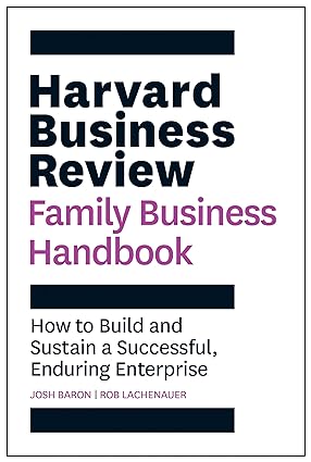 Harvard business review family business handbook