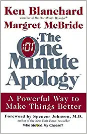 The one minute apology by Margret McBride Ken Blanchard