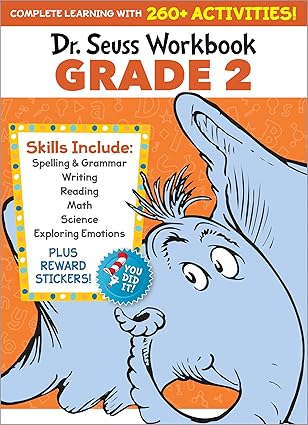 Dr. Seuss Workbook, Grade 2: 260+ Fun Activities With Stickers and More! by Dr. Seuss [Premium Books]
