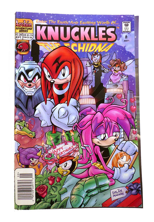 Knuckles the Echidna No 28 sept [rare books]
