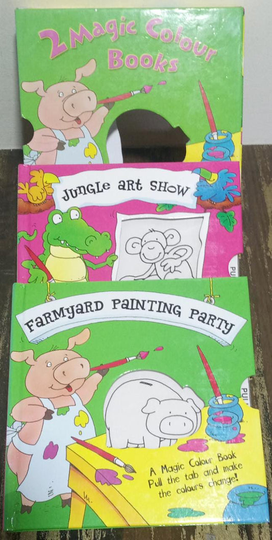 2 MAGIC COLOUR BOOK Pull the tab and make the colours appear [HARDCOVER[