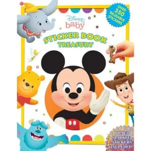 Disney Baby Sticker Book Treasury [Over 350 reusable stickers] by Phidal Publishing [Premium Books]