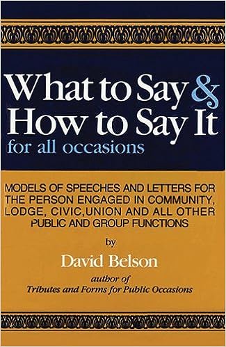 What to Say & How To Say It [Hardcover] [RARE BOOKS]