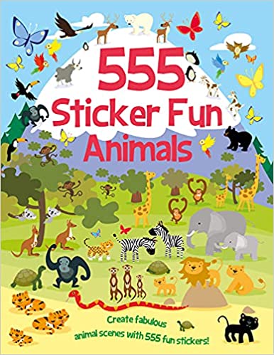 555 Sticker Fun - Animals Activity Book (Paperback)