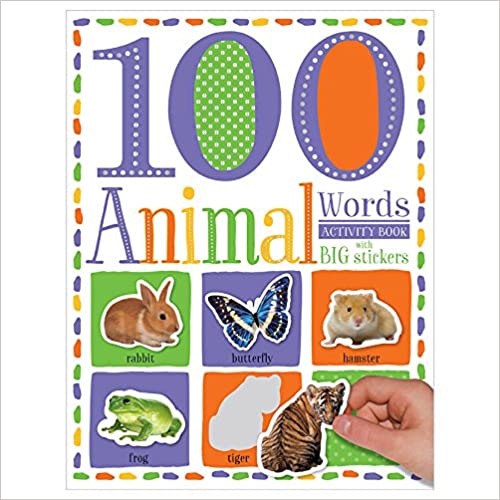 100 Animal Words (Words Activity Book With Big Stickers)