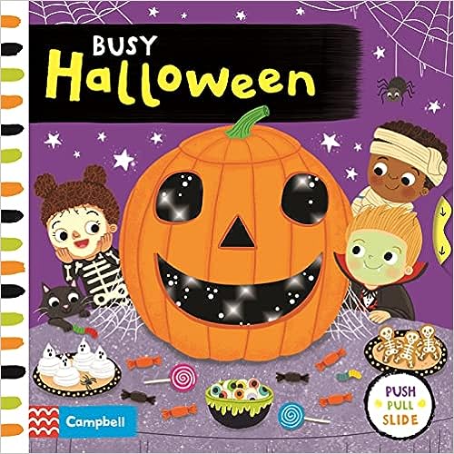 Busy Halloween [Board book][push pull slide]