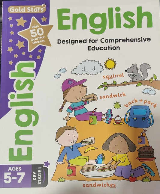 English Designed for Comprehensive Education Ages 5-7 Key Stage 1 by Woodpecker Books [With 50 Gold Star Stickers] [Premium Books]