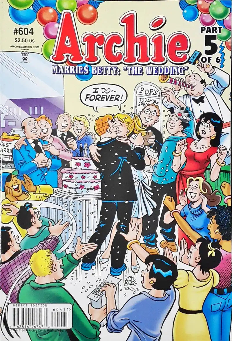 Archie Marries Betty :The Wedding? Part 5 of 6 : Archie Comics No. 604 [rare books]