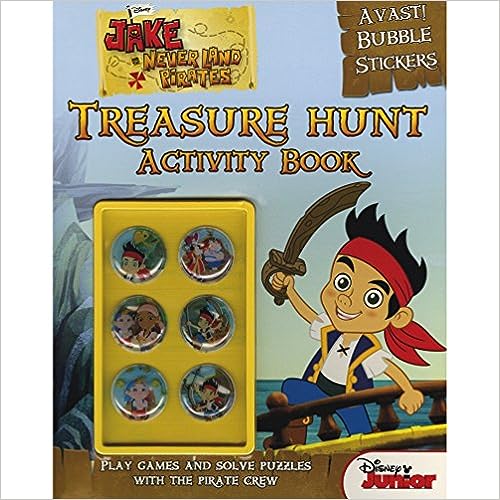 Disney Junior Jake and the Never Land Pirates Treasure Hunt Activity Book [Bubble stickers]