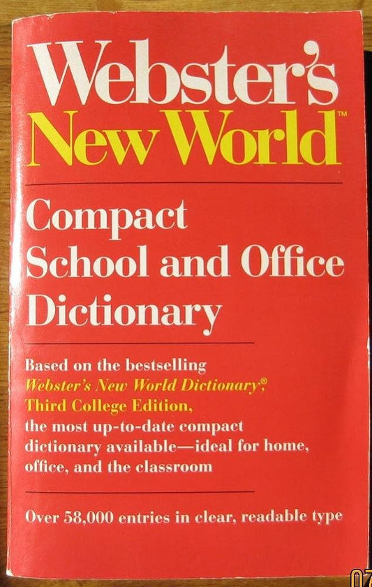 Websters new world compact school and office dictionary