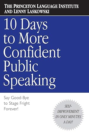 10 Days to More Confident Public Speaking (Rare books)