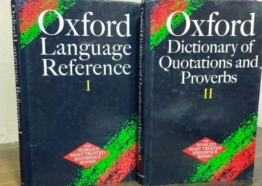 Oxford language Reference part [I] Oxford dictionary of quotations and proverbs part [lI] [hardcover] [rare books]