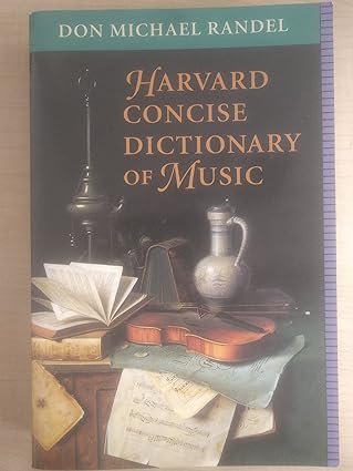 Harvard concise dictionary of music