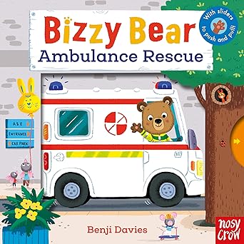 Bizzy Bear: Ambulance Rescue Board book by Benji Davies [With Sliders to Push and Pull] [Premium Books]