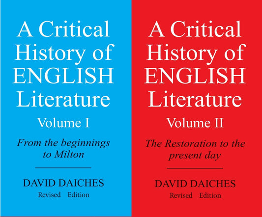 A Critical History of English Literature [2 VOL SET]