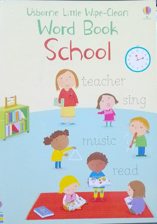 Usborne Little Wipe-Clean Word Book School