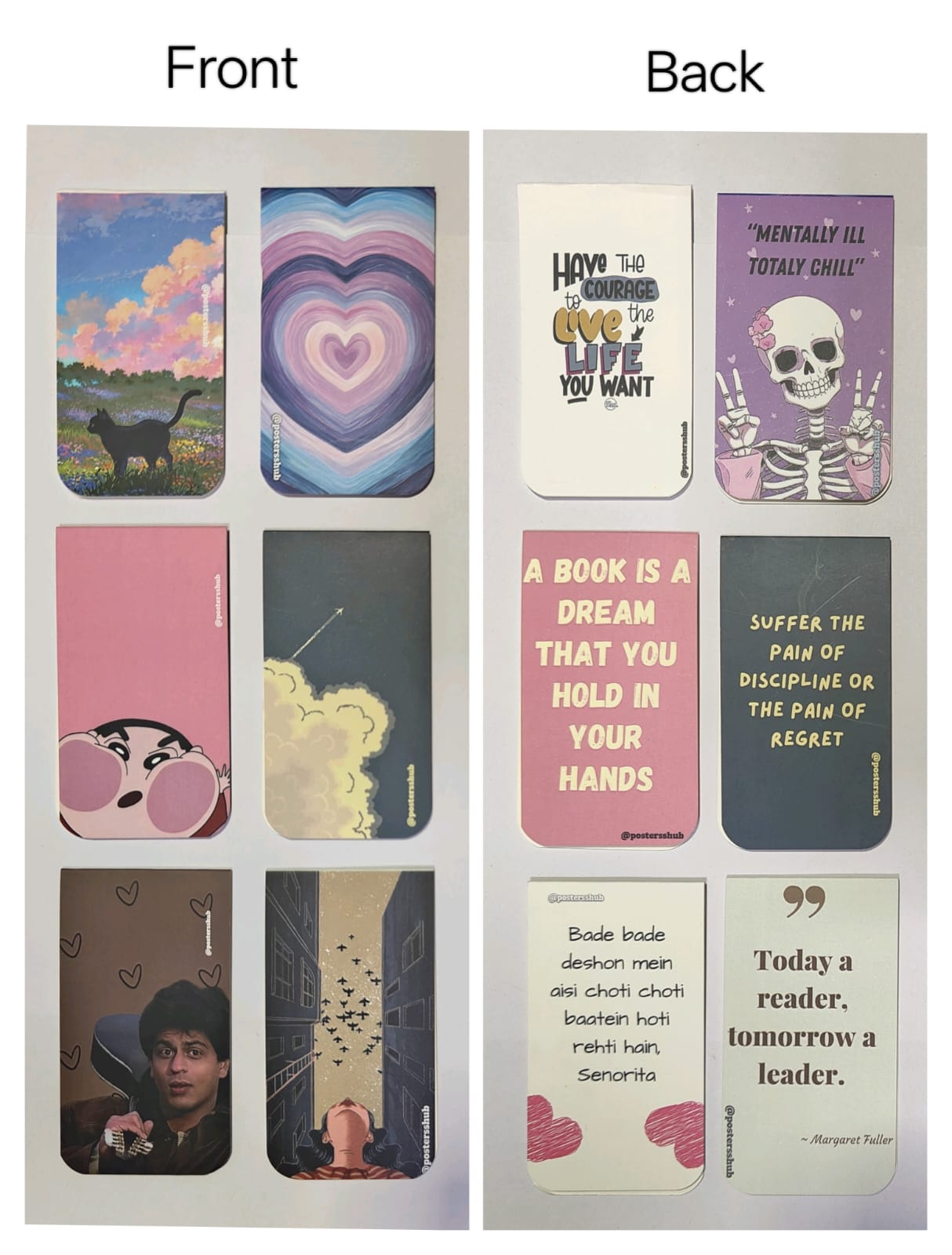Magnetic Bookmarks (G2) Set of 6 – Clapping Pages