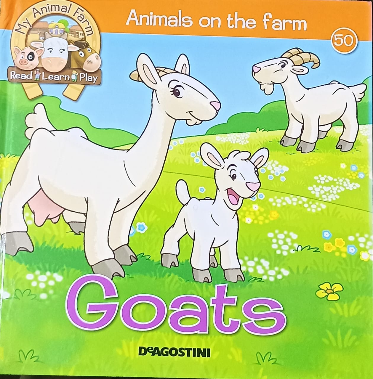 GOATS Animals on the farm {HARDCOVER}