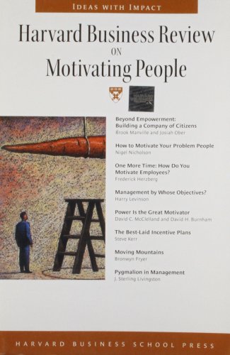 HBR On Motivating People