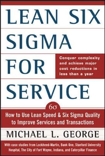 Lean six sigma for service [rare books]