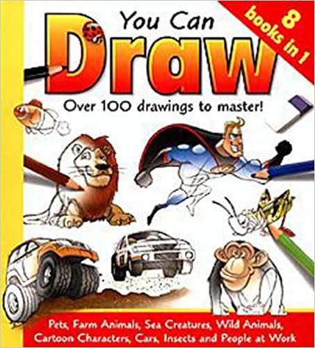 You Can Draw  OVER 100 DRAWINGS TO MASTER 8 Books in 1[Hardcover]