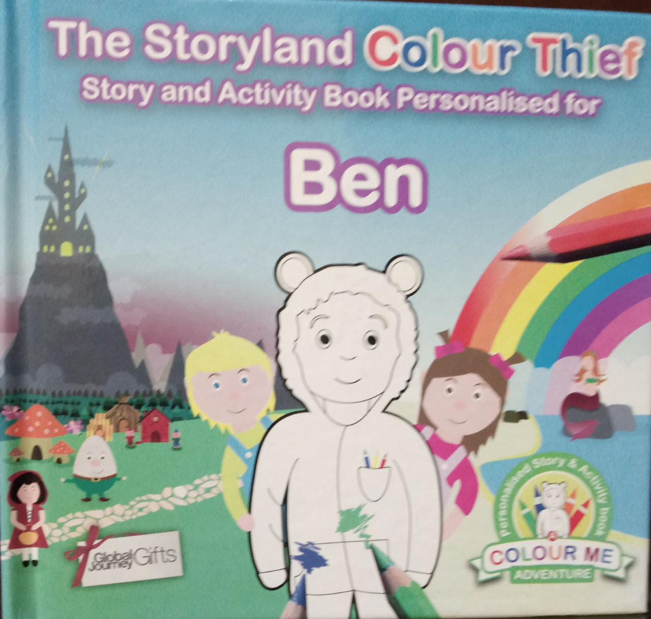 The Storyland Colour Thief Colour Me Adventure Personalised Activity Book [Hardcover]