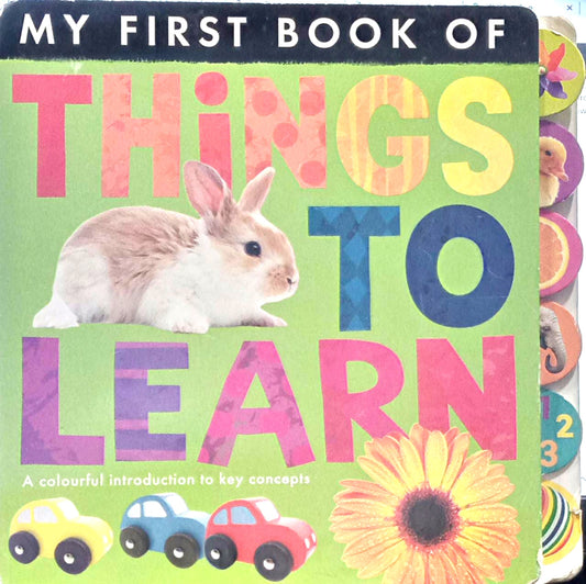 Things to Learn (My First) Board book