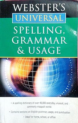 Webster's universal spelling grammar & usage [rare books]