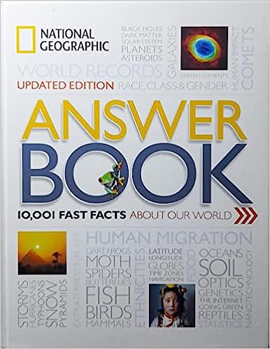 Answer Book,10001 Fast Facts About our World [hardcover] [rare books]