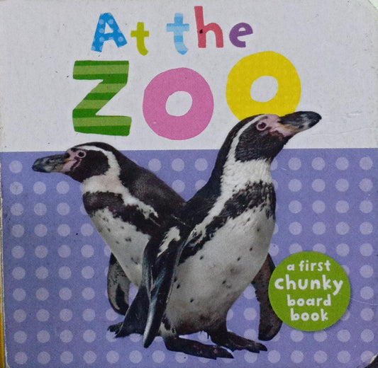 AT THE ZOO  [board booK] [palm size]