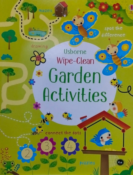 Wipe-clean garden activities