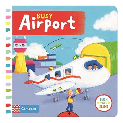 Busy Airport (Busy Books)  push pull slide Board book