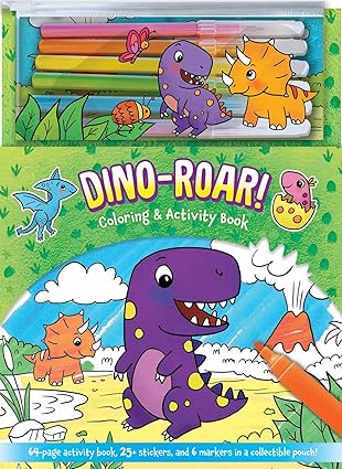 Dino-Roar! Coloring & Activity Book Spiral-bound by Yuyi Chen [Premium Books]