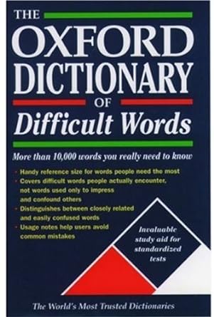 The oxford dictionary of difficult words [hardcover] [rare books]