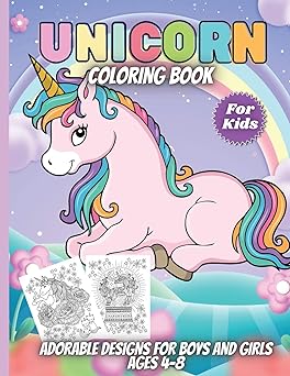 Unicorn Coloring Book For Kids