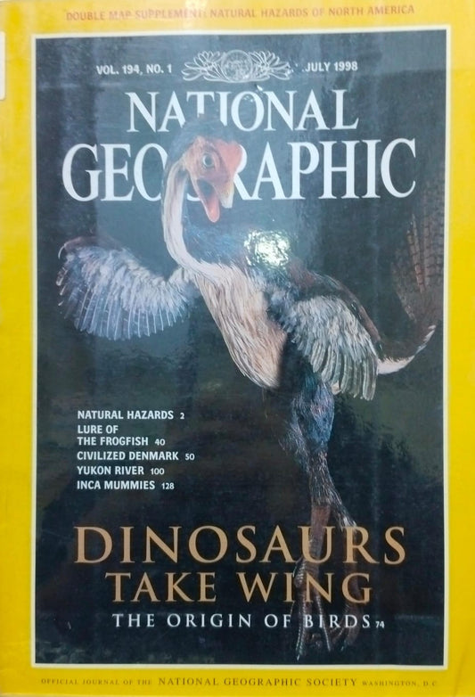Dinosaurs take wing [national geographic][rare books][july 1998][Vol 194 No 1]
