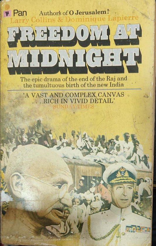 Freedom At Midnight by DOMINIQUE LAPIERRE |LARRY COLLINS [Rare books] [same cover]
