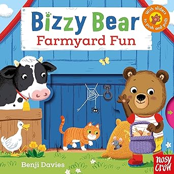 Bizzy Bear: Farmyard Fun Board book by Nosy Crow [With Sliders to Push and Pull] [Premium Books]