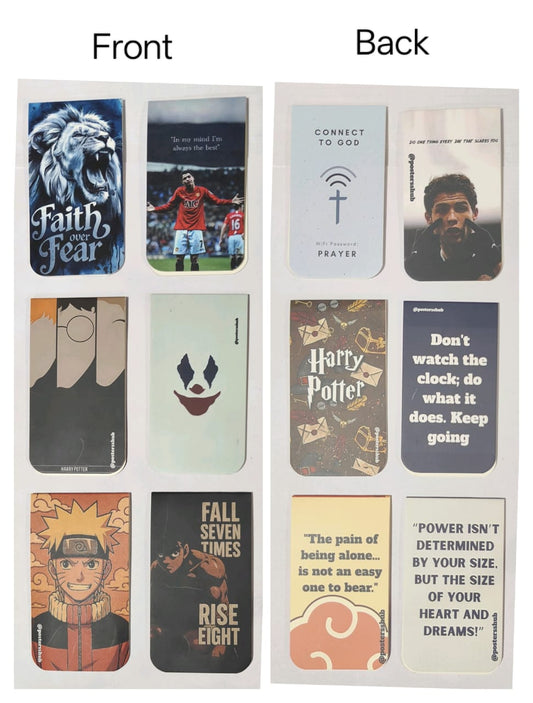 Magnetic Bookmarks (G1) Set of 6