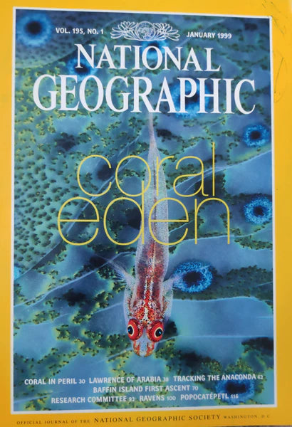 Coral Eden [National geographic][rare books][January 1999][Vol 195 No 1]