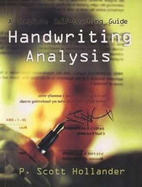 Handwriting Analysis: A Complete Self-Teaching Guide by P. Scott Hollander [rare books]