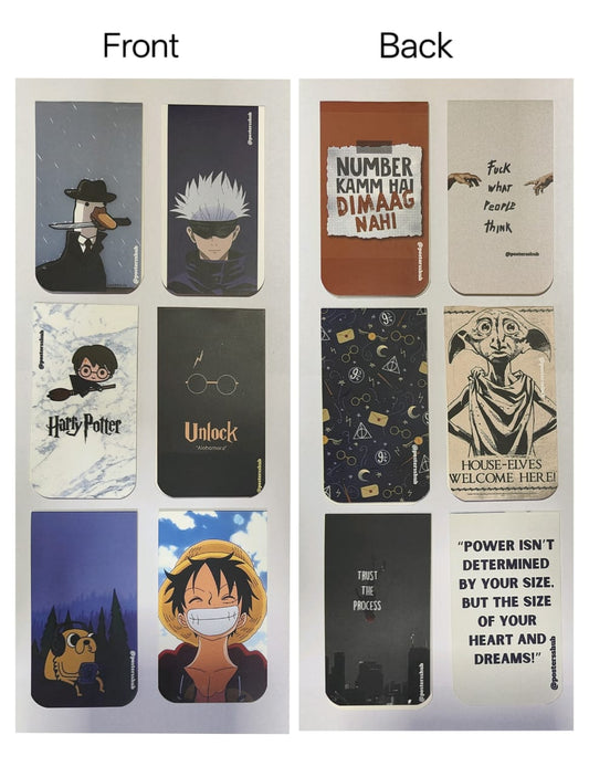 Magnetic Bookmarks (I) Set of 6