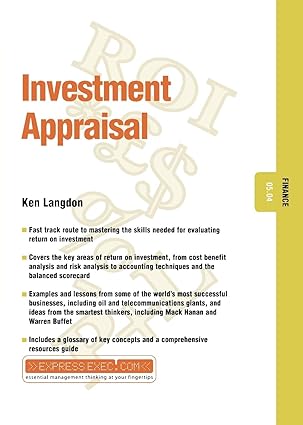 Investment Appraisal by Ken Langdon [Rare books]