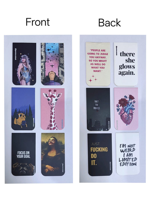 Magnetic Bookmarks (J) Set of 6