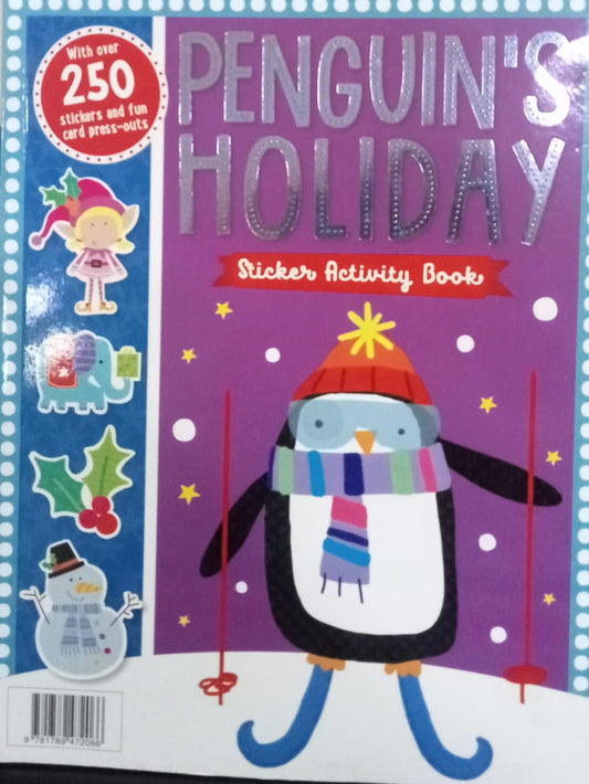 Penguin's Holiday Sticker Activity Book