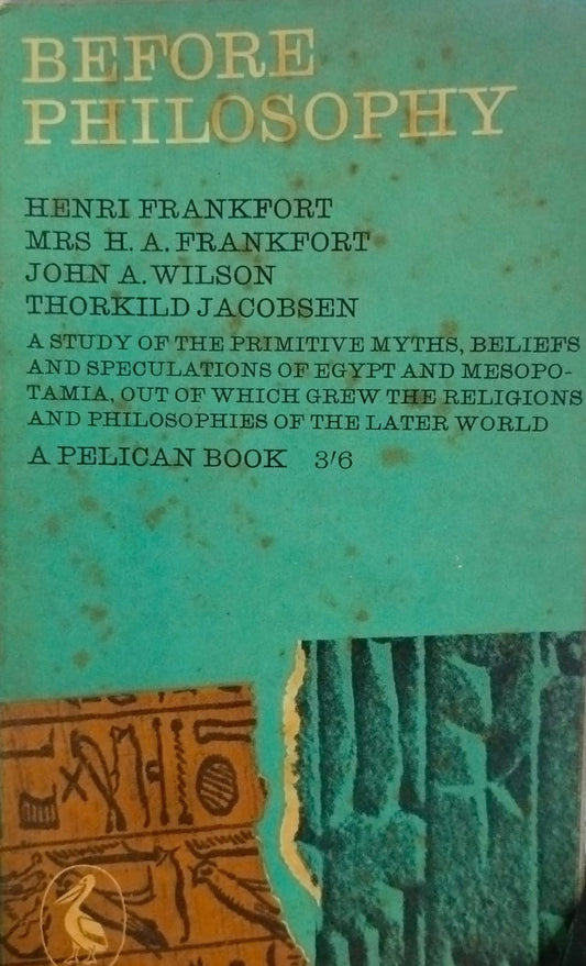 Before philosophy [rare books]