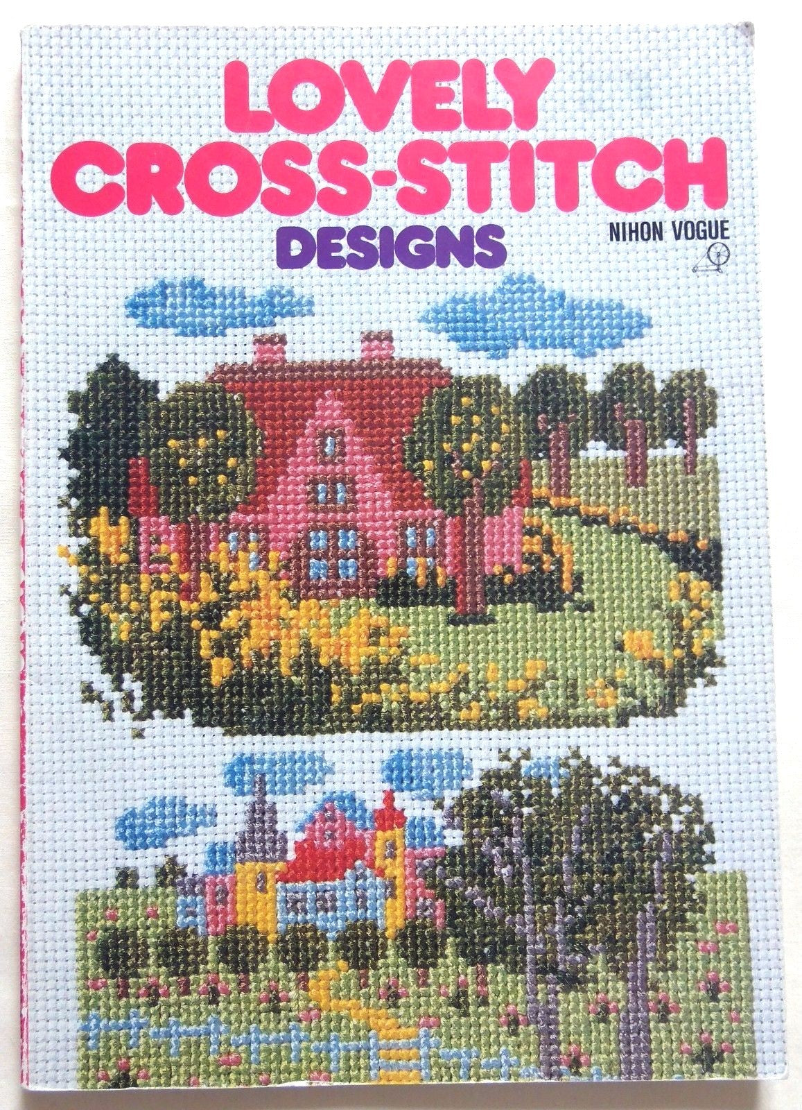 Lovely Cross-stitch Designs by Nihon Vogue [rare books]