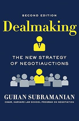 Dealmaking – the new strategy of negotiauctions [hardcover] [rare books]